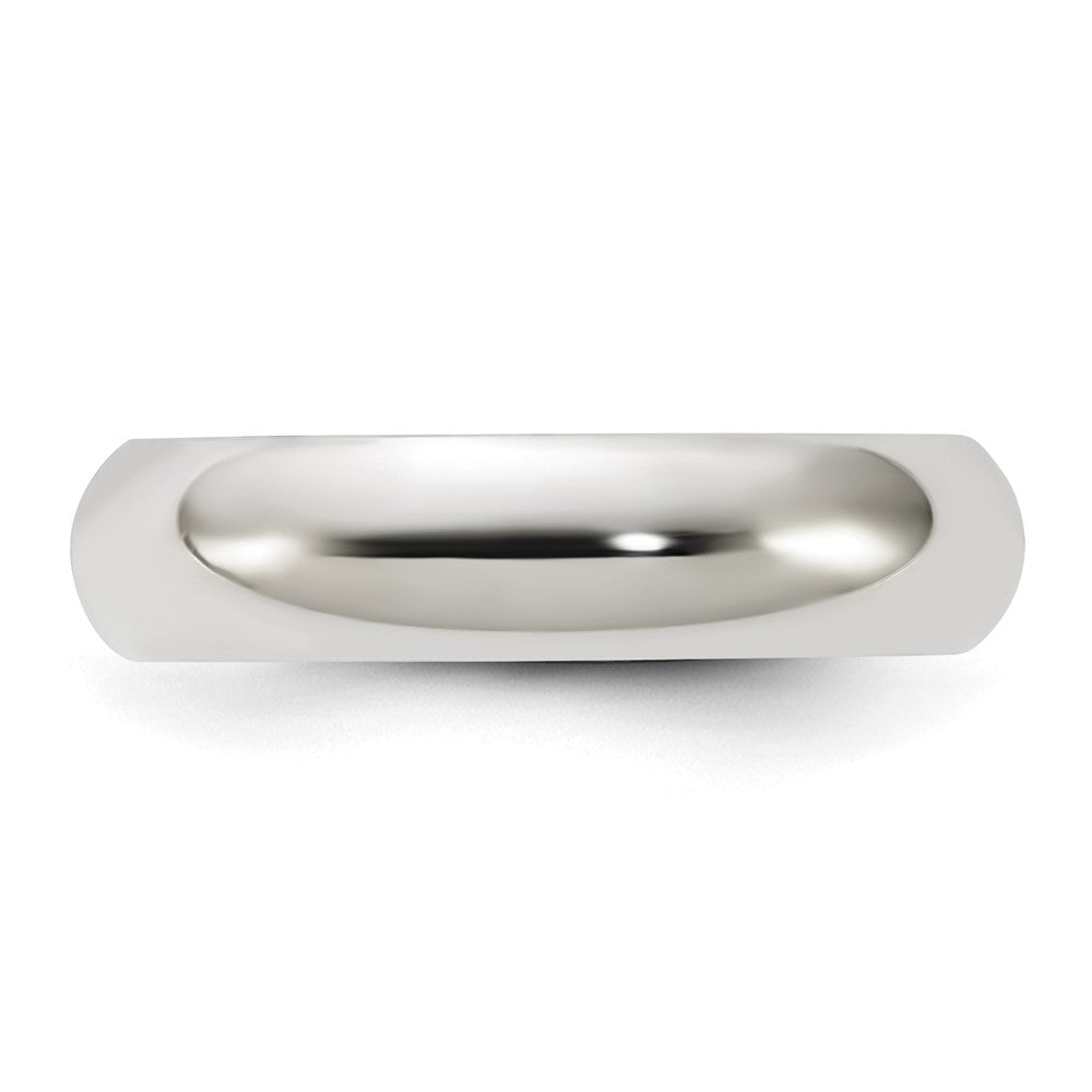 Alternate view of the 5mm Sterling Silver Polished Domed Comfort Fit Band by The Black Bow Jewelry Co.