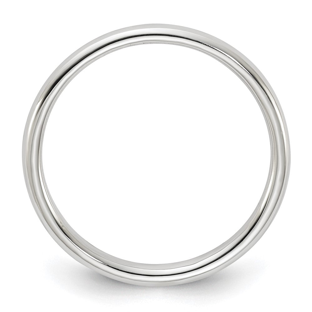 Alternate view of the 2mm Sterling Silver Polished Half Round Standard Fit Band by The Black Bow Jewelry Co.