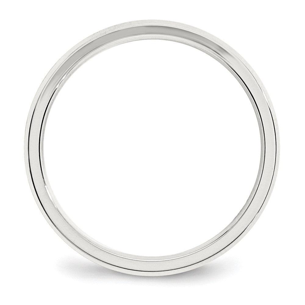 Alternate view of the 3mm Sterling Silver Polished Beveled Edge Comfort Fit Band by The Black Bow Jewelry Co.