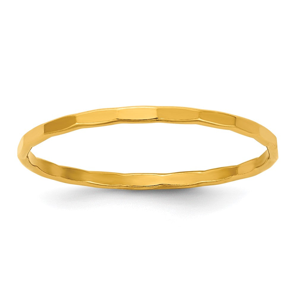 1/20 14K Gold Filled 1.25mm Hammered Stack Band, Item R12574 by The Black Bow Jewelry Co.