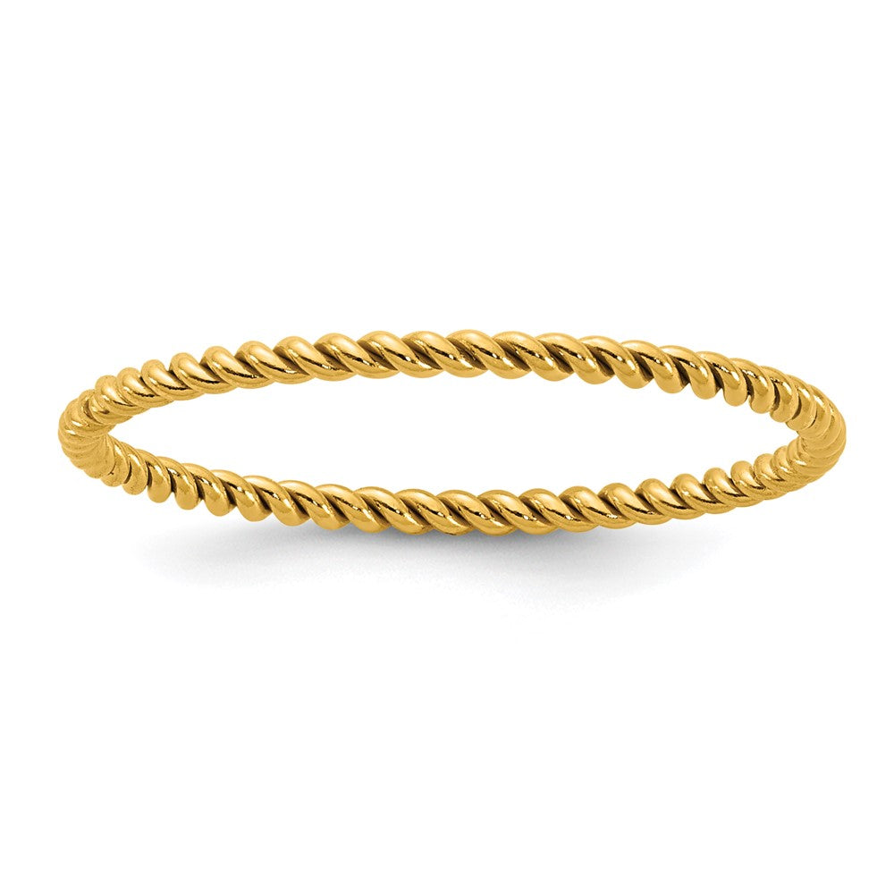 1/20 14K Gold Filled 1.2mm Twisted Stack Band, Item R12576 by The Black Bow Jewelry Co.