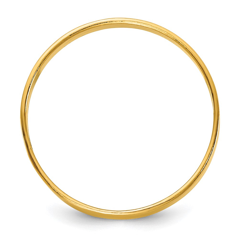 Alternate view of the 1/20 14K Gold Filled 2.25mm Polished Flat Stack Band by The Black Bow Jewelry Co.