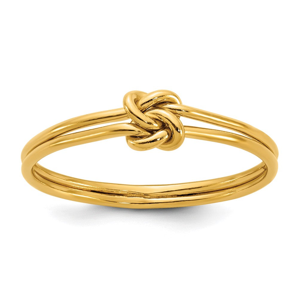 1/20 14K Gold Filled 4mm Double Love Knot Ring, Item R12582 by The Black Bow Jewelry Co.