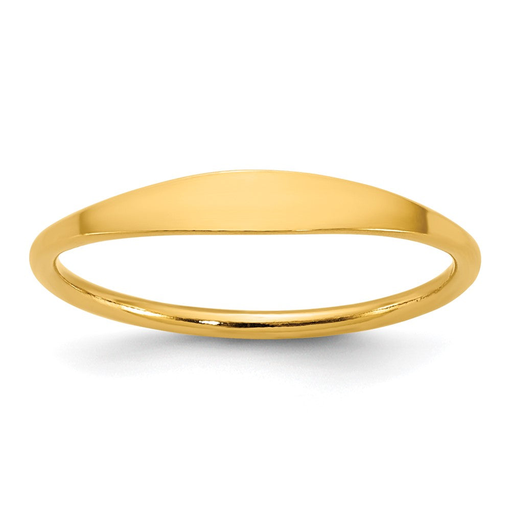 1/20 14K Gold Filled 2.8mm Signet Tapered Ring, Item R12583 by The Black Bow Jewelry Co.