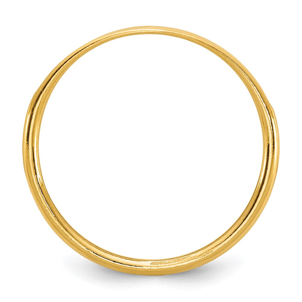 Alternate view of the 1/20 14K Gold Filled 2.8mm Signet Tapered Ring by The Black Bow Jewelry Co.