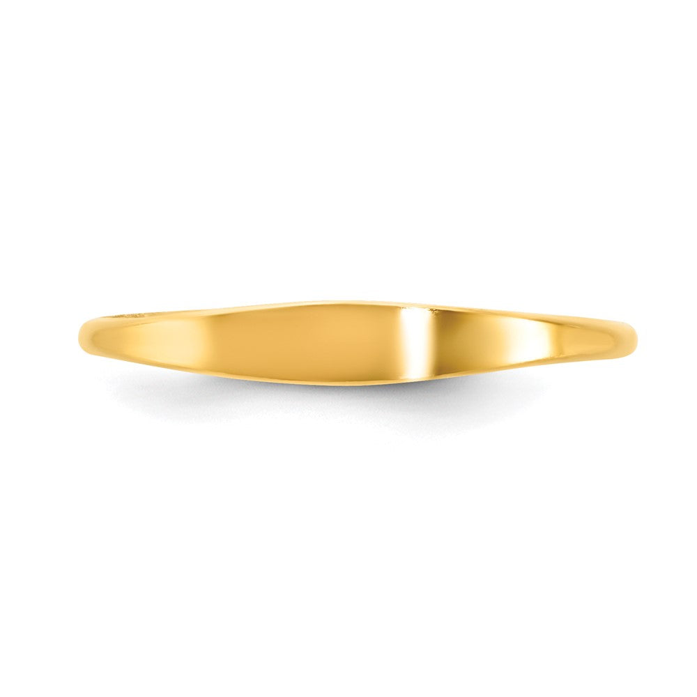 Alternate view of the 1/20 14K Gold Filled 2.8mm Signet Tapered Ring by The Black Bow Jewelry Co.