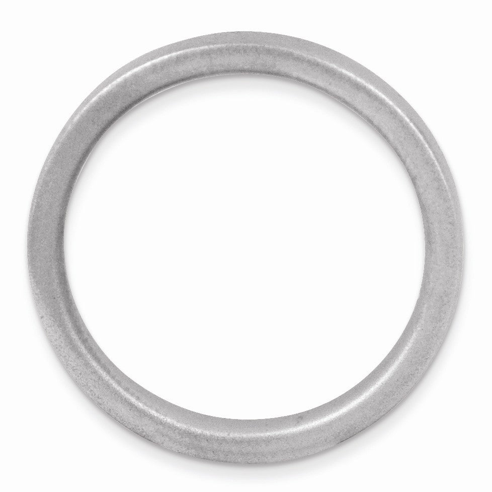 Alternate view of the 3.25mm Stackable Sterling Silver Satin Band by The Black Bow Jewelry Co.