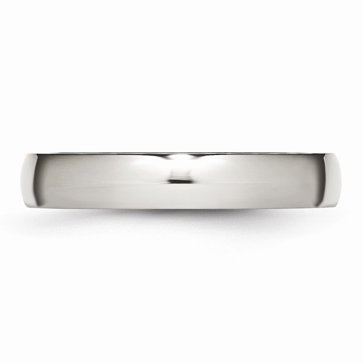 Alternate view of the Stainless Steel Domed 4mm Polished Comfort Fit Band Size 6 by The Black Bow Jewelry Co.