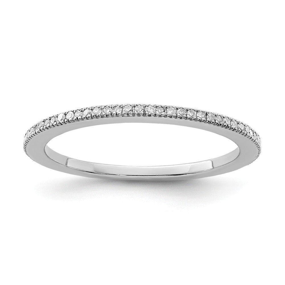 1.5mm Diamond Eternity Ring in Sterling Silver, Item R9977 by The Black Bow Jewelry Co.
