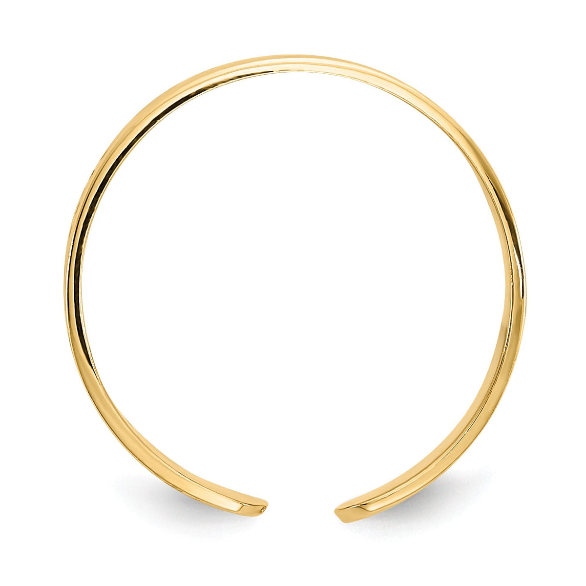 Alternate view of the Greek Key Toe Ring in 14K Yellow Gold by The Black Bow Jewelry Co.