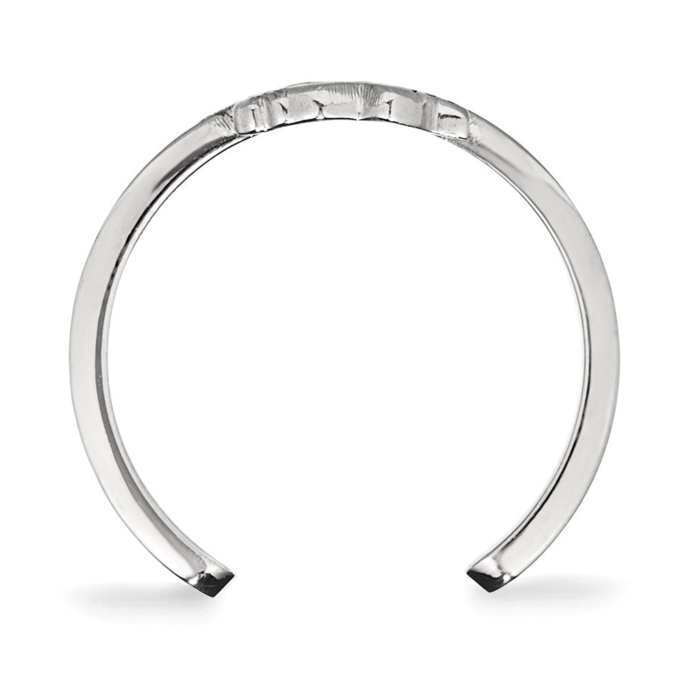 Alternate view of the Sterling Silver NHL Pittsburgh Penguins Toe Ring by The Black Bow Jewelry Co.