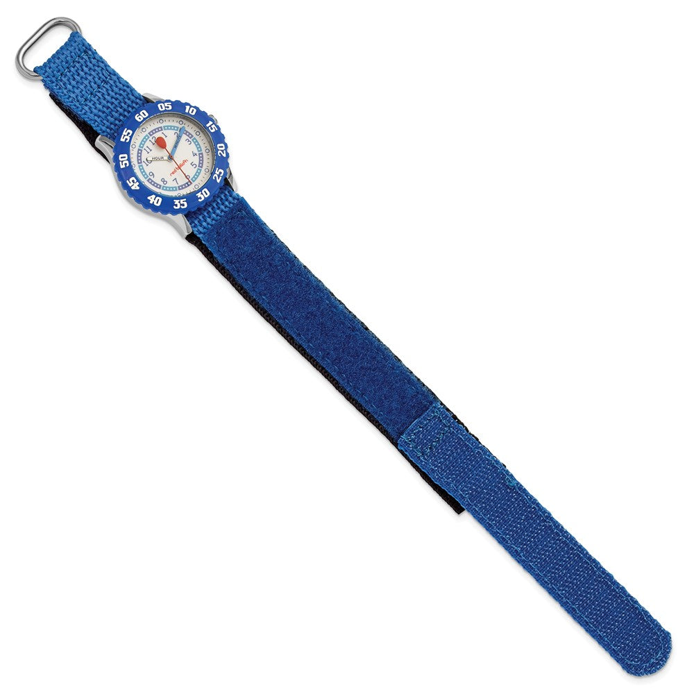 Alternate view of the Red Balloon Boys Blue Velcro Band Time Teacher Watch by The Black Bow Jewelry Co.
