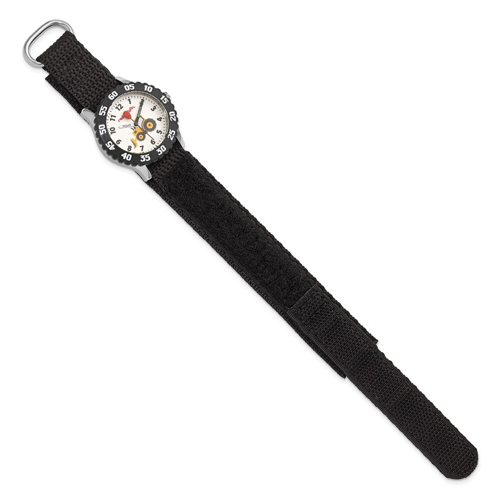 Alternate view of the Red Balloon Boys Construction Black Velcro Time Teacher Watch by The Black Bow Jewelry Co.