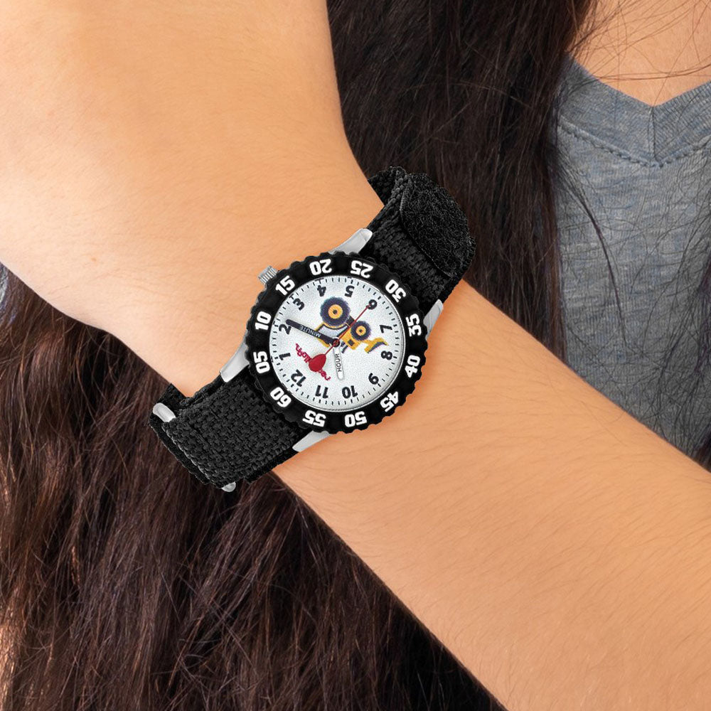 Alternate view of the Red Balloon Boys Construction Black Velcro Time Teacher Watch by The Black Bow Jewelry Co.