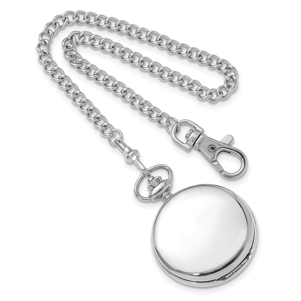Alternate view of the Swingtime Stainless Steel Quartz Pocket Watch by The Black Bow Jewelry Co.