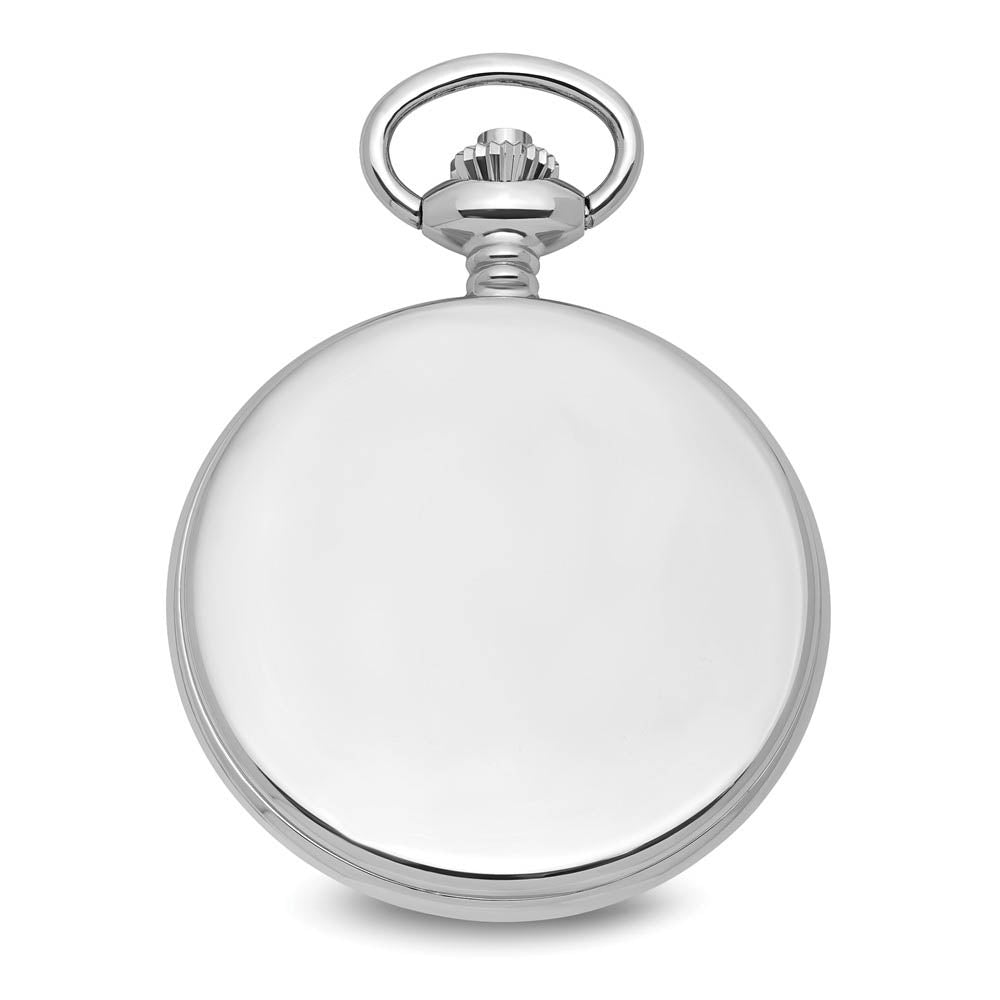 Alternate view of the Swingtime, Stainless Steel Mechanical Pocket Watch by The Black Bow Jewelry Co.