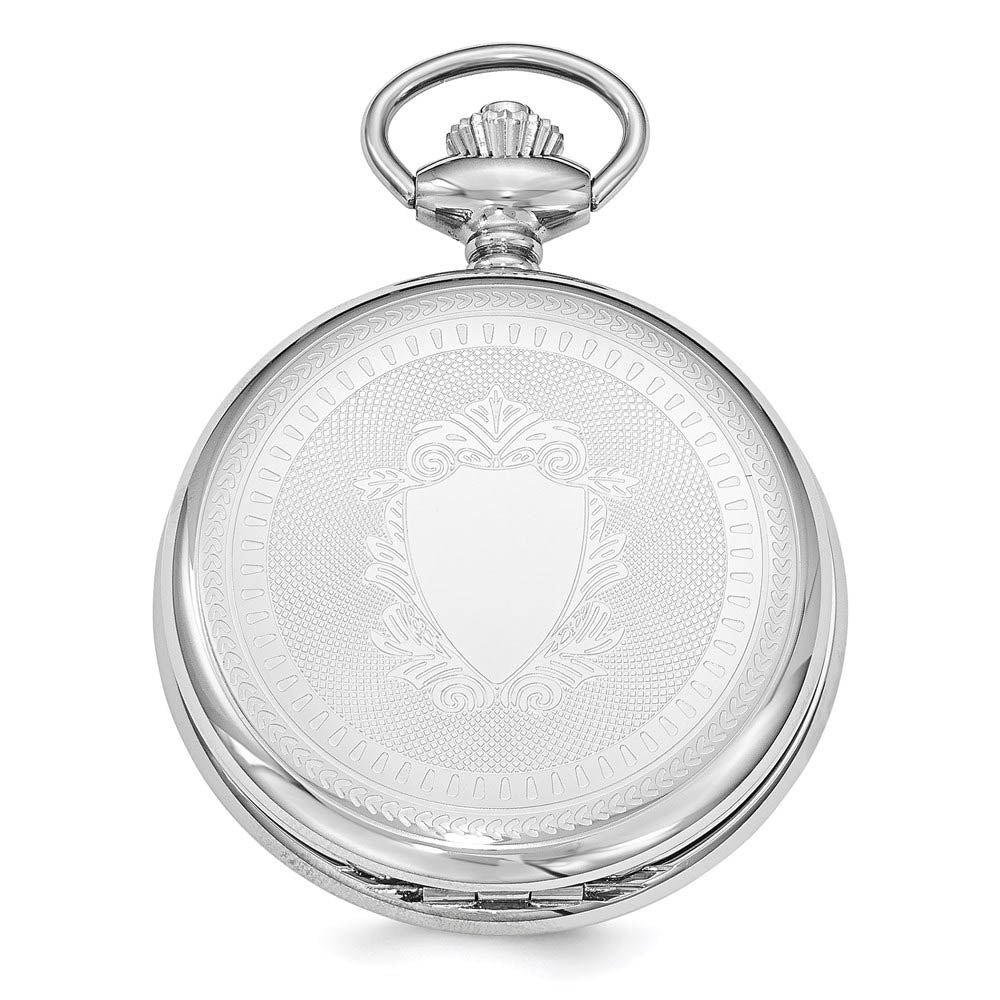 Alternate view of the Swingtime Stainless Steel Black Dial Quartz 48mm Pocket Watch by The Black Bow Jewelry Co.