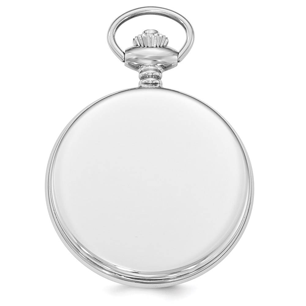 Alternate view of the Swingtime Stainless Steel Black Dial Quartz 48mm Pocket Watch by The Black Bow Jewelry Co.