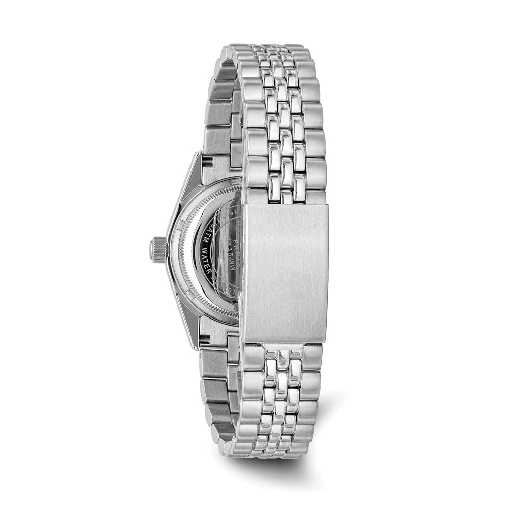 Alternate view of the Charles Hubert Mens Stainless Steel Round Analog Watch by The Black Bow Jewelry Co.