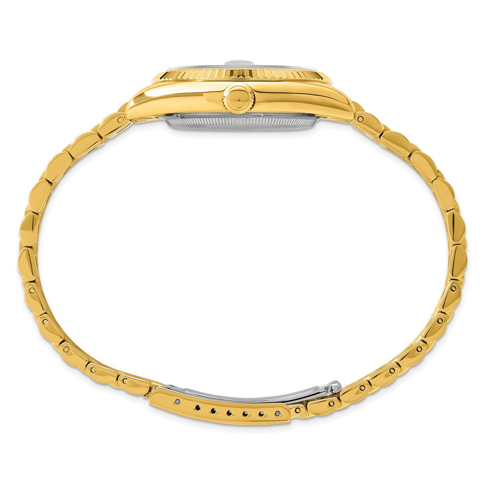 Alternate view of the Charles Hubert Mens Gold-plated Champagne Dial Round Analog Watch by The Black Bow Jewelry Co.