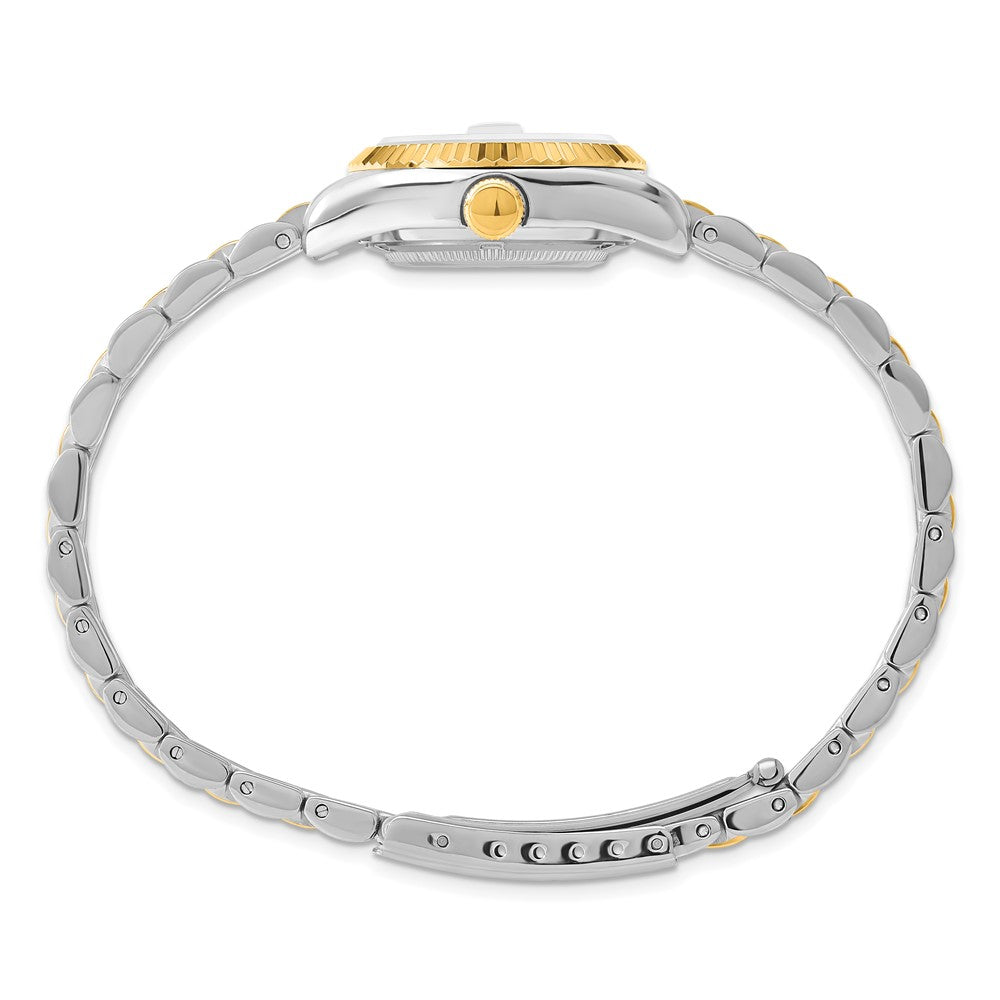 Alternate view of the Ladies Two-Tone, Off White Dial Round Analog Watch by Charles Hubert by The Black Bow Jewelry Co.