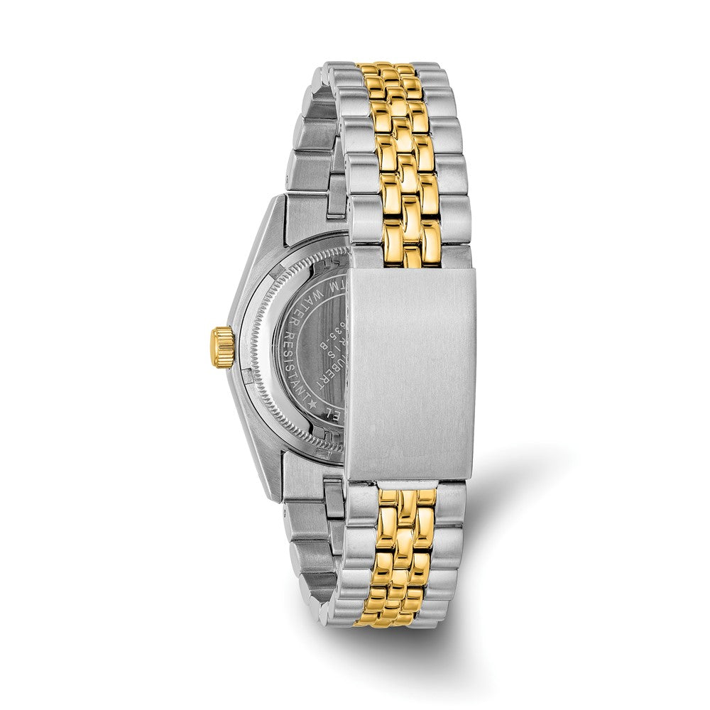 Alternate view of the Charles Hubert Mens Two-Tone Round Analog Watch by The Black Bow Jewelry Co.