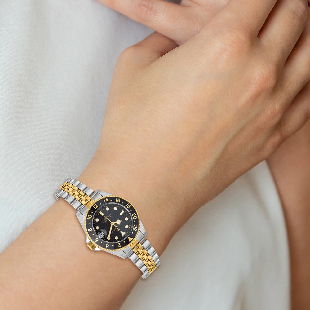 Alternate view of the Charles Hubert Ladies Two-Tone Multifunction Watch by The Black Bow Jewelry Co.