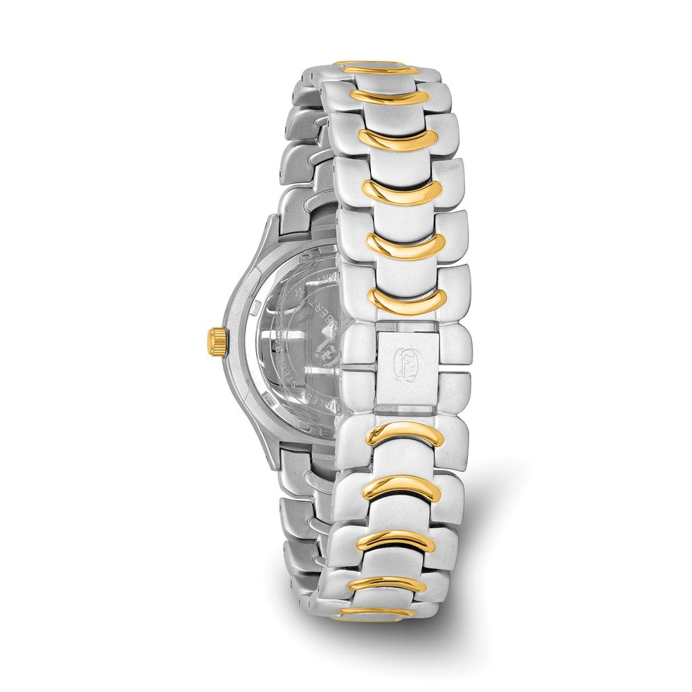 Alternate view of the Charles Hubert Mens Two-Tone Link Style Watch by The Black Bow Jewelry Co.