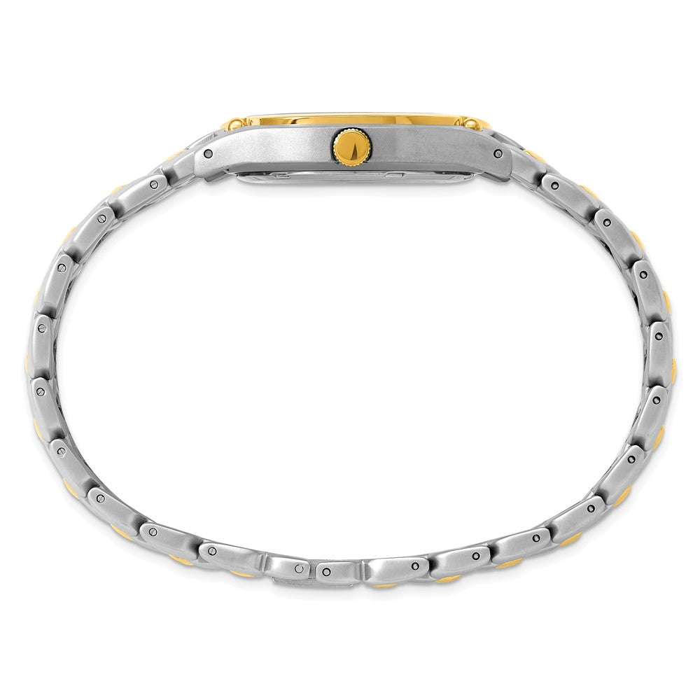 Alternate view of the Charles Hubert Mens Two-Tone Link Style Watch by The Black Bow Jewelry Co.