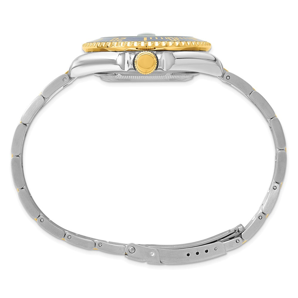 Alternate view of the Charles Hubert Mens Two-Tone Rotating Diver's Bezel Watch by The Black Bow Jewelry Co.