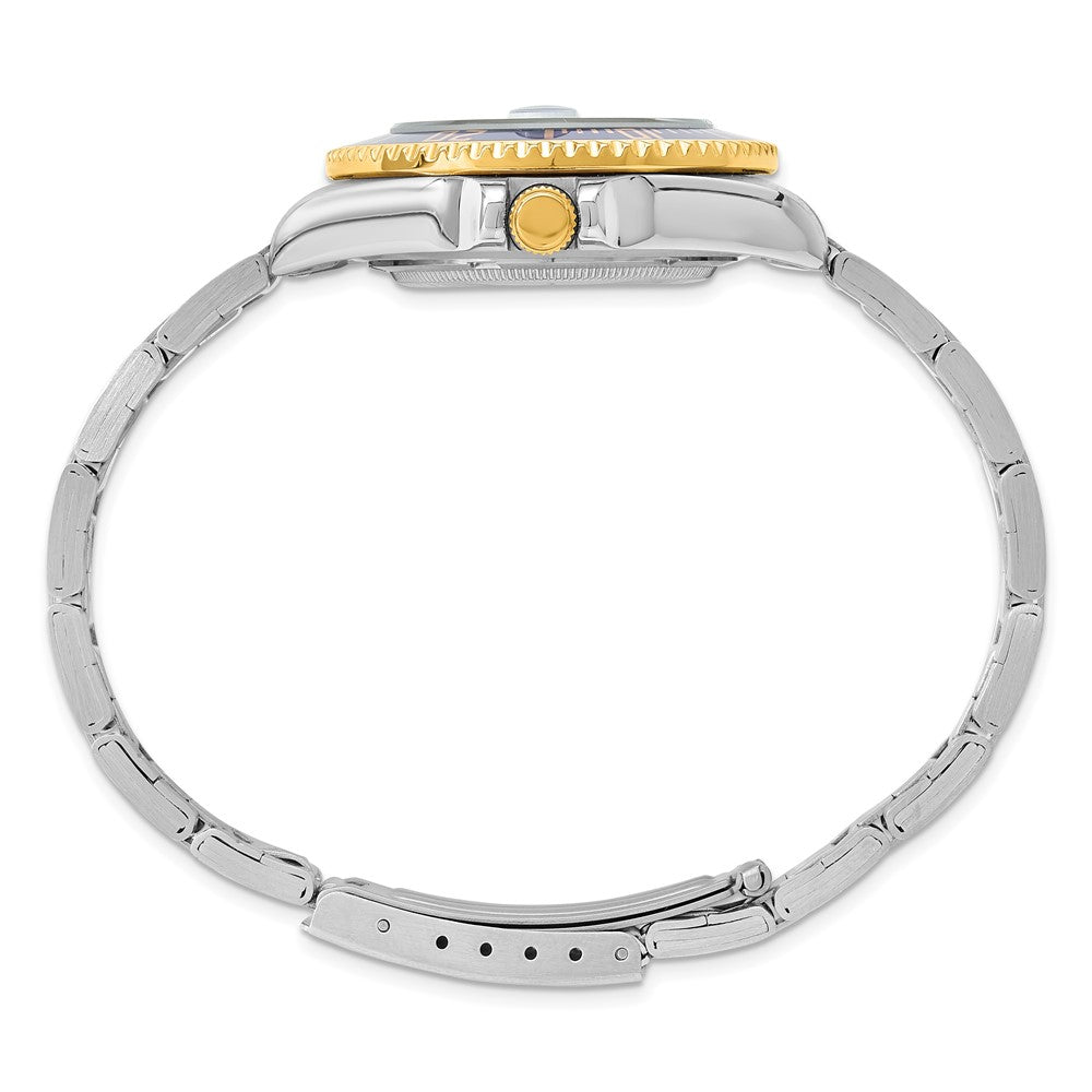 Alternate view of the Charles Hubert Ladies Two-Tone Rotating Diver's Bezel Watch by The Black Bow Jewelry Co.