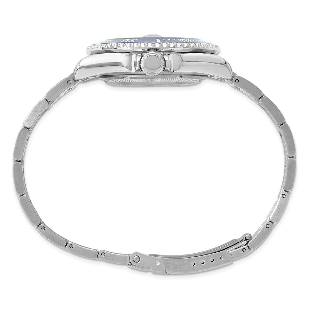 Alternate view of the Charles Hubert Mens Blue Dial Rotating Bezel Watch by The Black Bow Jewelry Co.