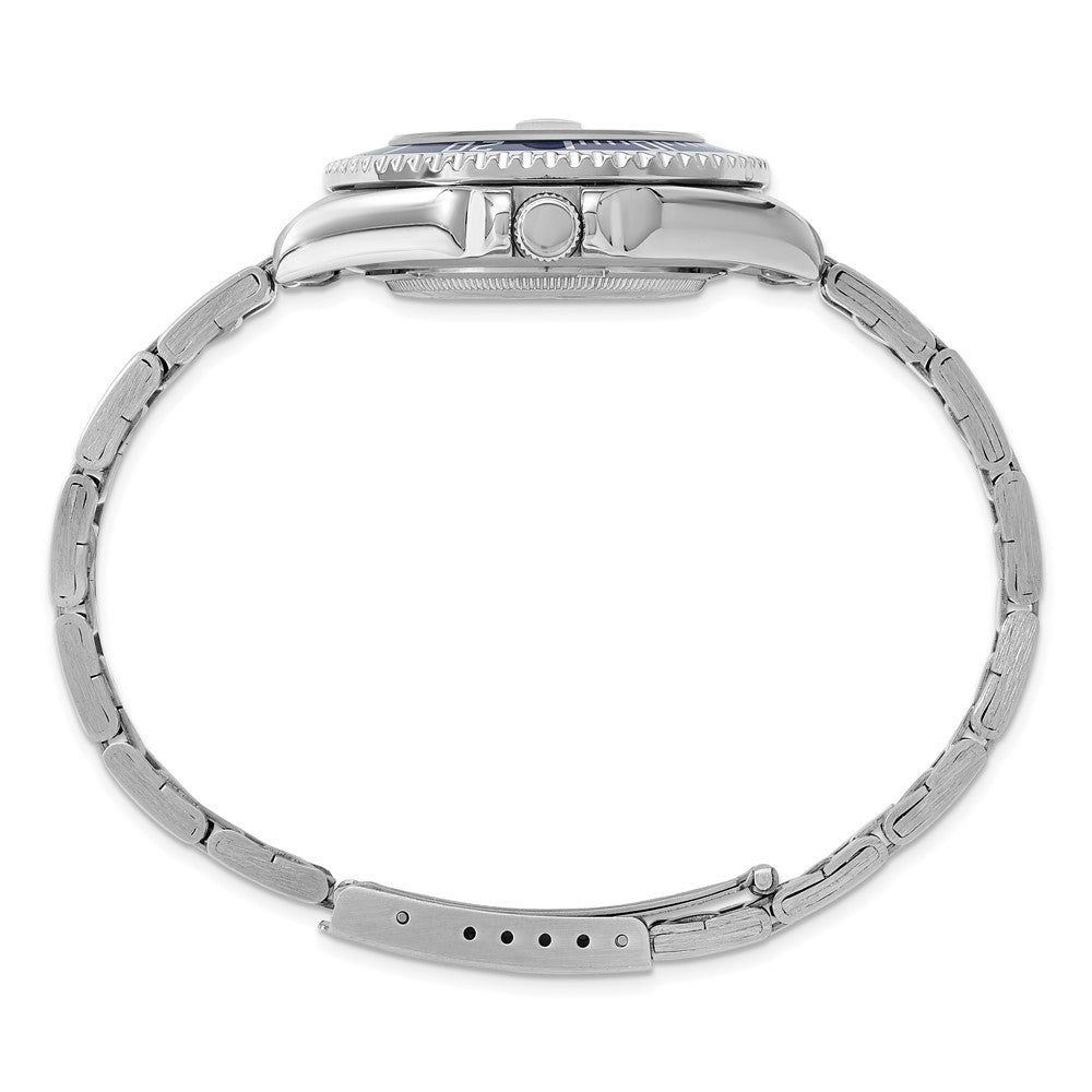 Alternate view of the Charles Hubert Ladies Blue Dial Rotating Bezel Watch by The Black Bow Jewelry Co.