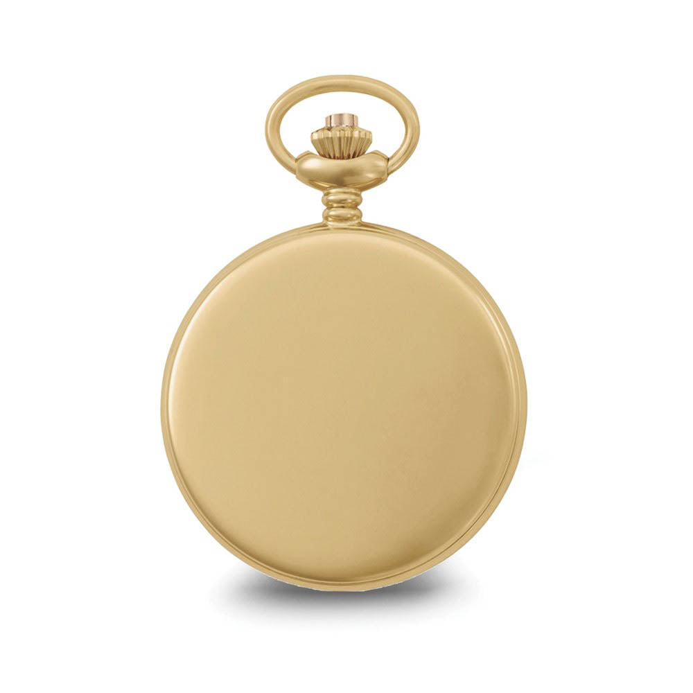 Alternate view of the Charles Hubert Gold Finish Off-White Dial with Date Pocket Watch by The Black Bow Jewelry Co.