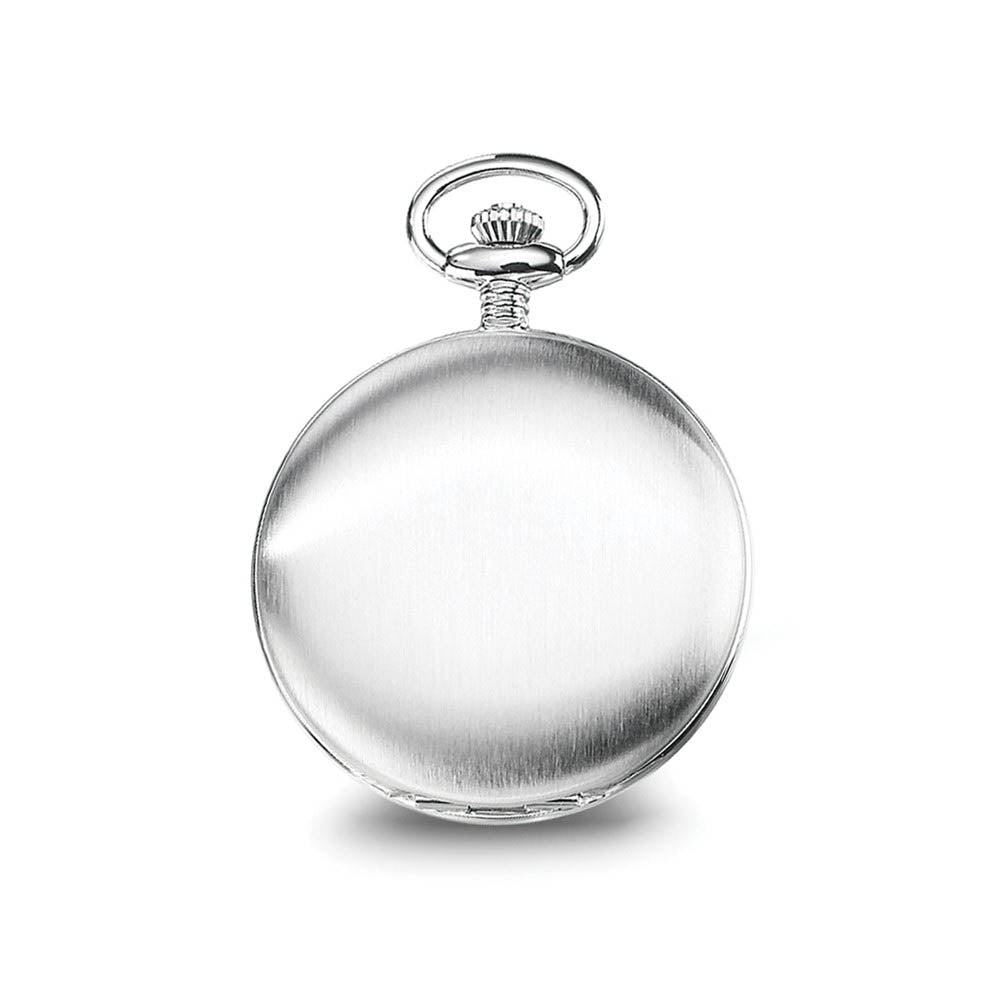 Alternate view of the Charles Hubert Stainless Off White Dial Super Slim Pocket Watch by The Black Bow Jewelry Co.