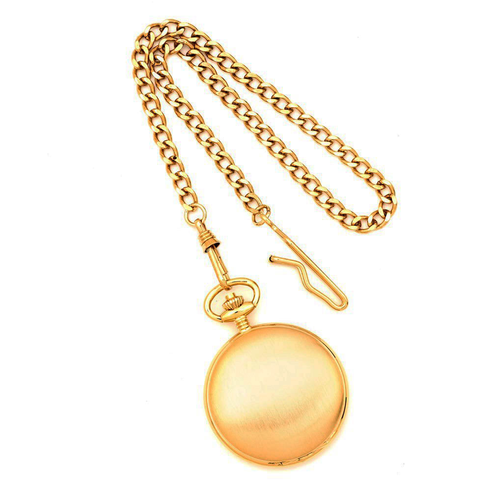 Alternate view of the Charles Hubert Satin Gold Finish White Dial Pocket Watch by The Black Bow Jewelry Co.