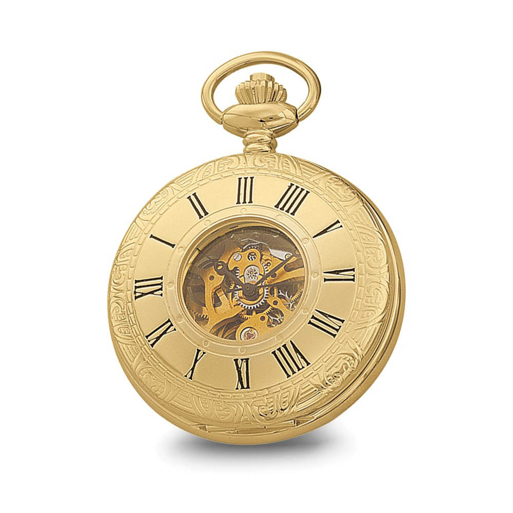 Alternate view of the Charles Hubert Gold Finish White Dial 48mm Pocket Watch by The Black Bow Jewelry Co.