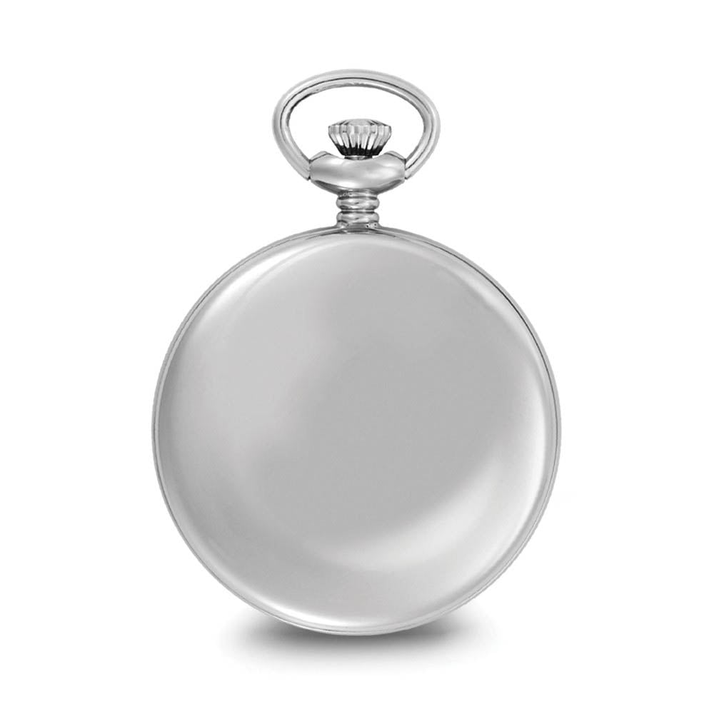 Alternate view of the Charles Hubert Stainless Steel Open Face 52mm Analog Pocket Watch by The Black Bow Jewelry Co.