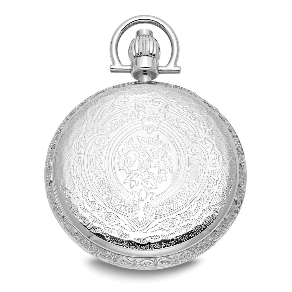 Alternate view of the Charles Hubert Two-tone Rose Gold Finish Brass Pocket Watch by The Black Bow Jewelry Co.