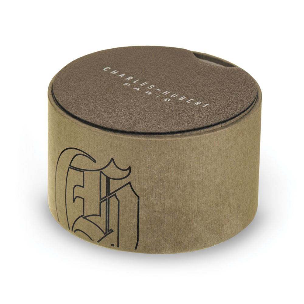 Alternate view of the Charles Hubert Chrome Finish Brass Window Cover Pocket Watch by The Black Bow Jewelry Co.