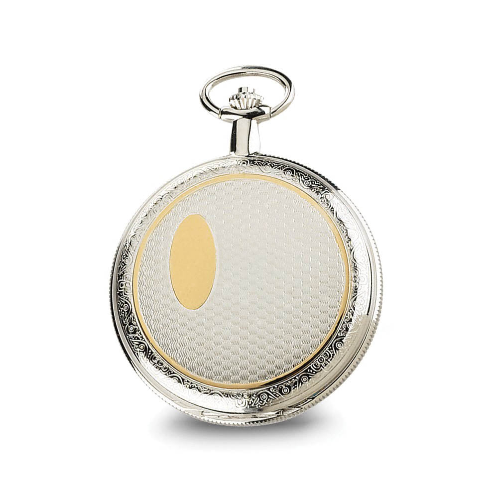 Alternate view of the Charles Hubert Two-tone Gold Finish Pocket Watch by The Black Bow Jewelry Co.