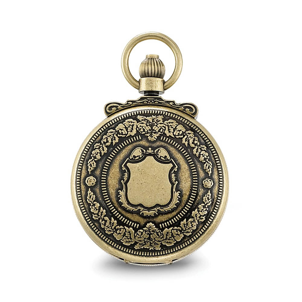 Alternate view of the Charles Hubert Antique Brass Case Gold Tone Skeleton 47mm Pocket Watch by The Black Bow Jewelry Co.
