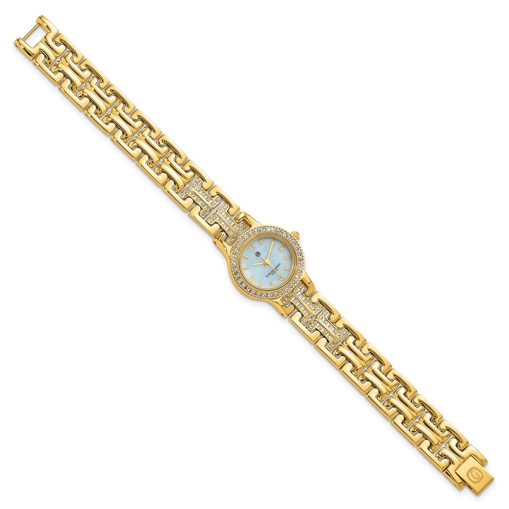 Alternate view of the Charles Hubert Ladies Gold-Tone MOP Dial with 4 Crystal Bezels Watch by The Black Bow Jewelry Co.