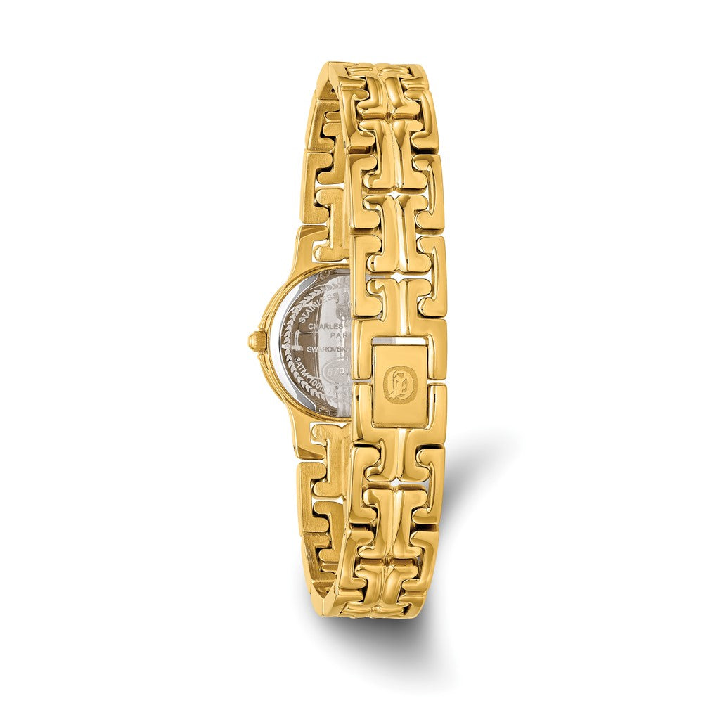 Alternate view of the Charles Hubert Ladies Gold-Tone MOP Dial with 4 Crystal Bezels Watch by The Black Bow Jewelry Co.