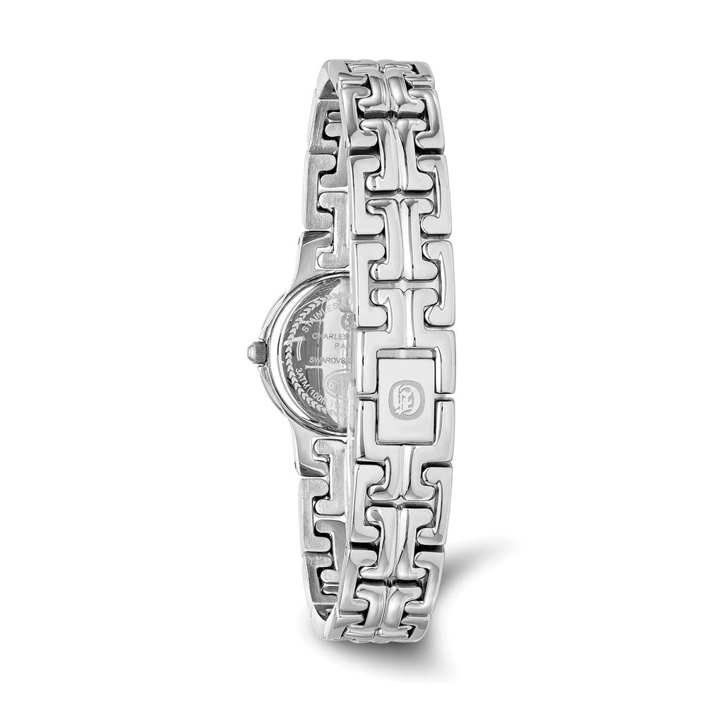 Alternate view of the Charles Hubert Ladies Blue MOP Dial with 4 Color Crystal Bezels Watch by The Black Bow Jewelry Co.