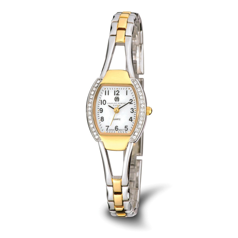 Charles Hubert Ladies Two-Tone Gold-finish White Dial Quartz  display picture 2