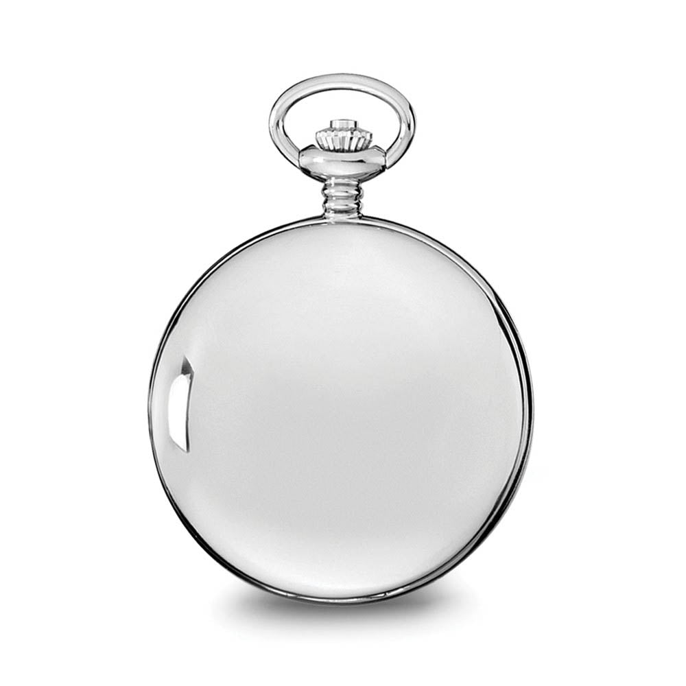 Alternate view of the Charles Hubert Stainless Steel White Dial Analog Pocket Watch 54mm by The Black Bow Jewelry Co.
