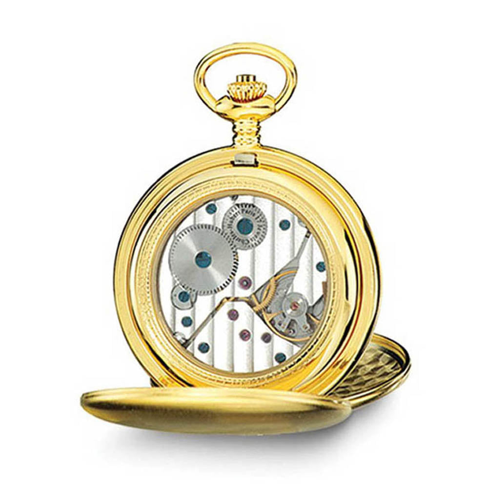 Alternate view of the Charles Hubert Gold-Tone Stainless Steel White Dial Pocket Watch 54mm by The Black Bow Jewelry Co.