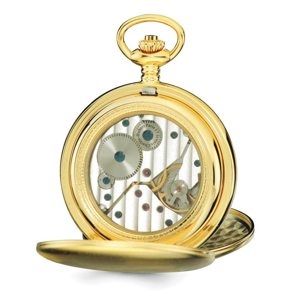 Alternate view of the Charles Hubert Gold-Tone Stainless Steel White Dial 54mm Pocket Watch by The Black Bow Jewelry Co.