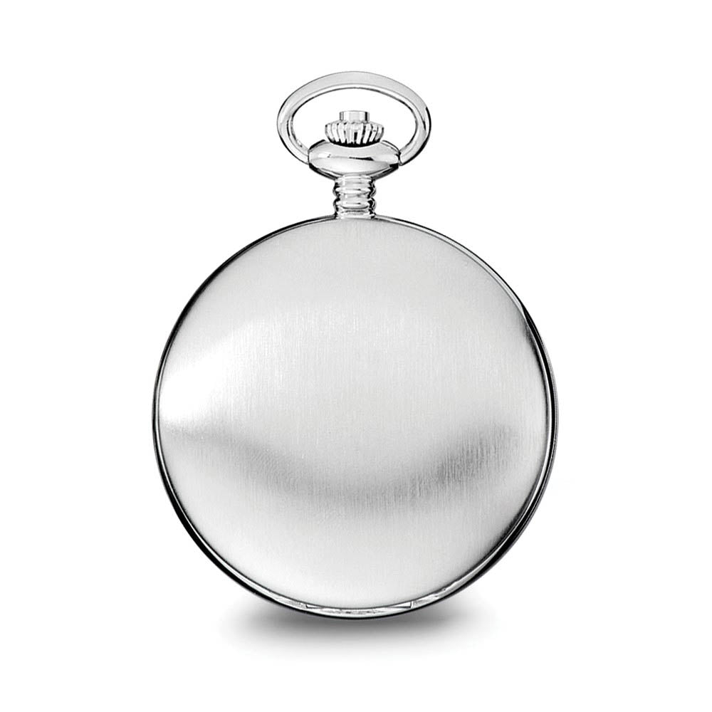 Alternate view of the Charles Hubert Satin Stainless Steel White Dial 54mm Pocket Watch by The Black Bow Jewelry Co.